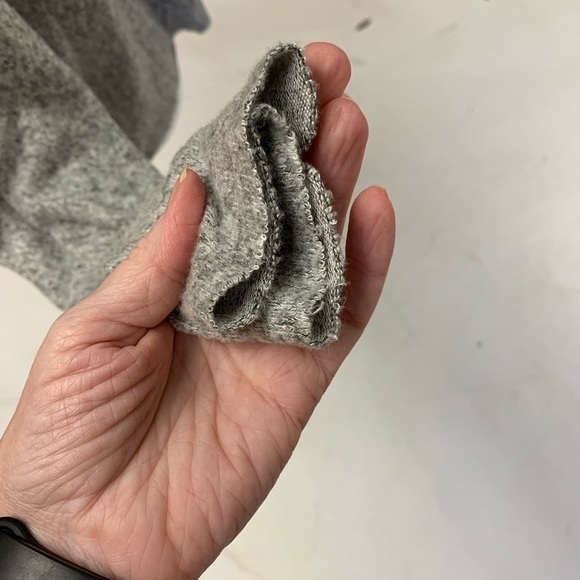 Zara Trafaluc sweater soft acrylic knit boat neck wide sleeve rough hem small - Picture 4 of 7